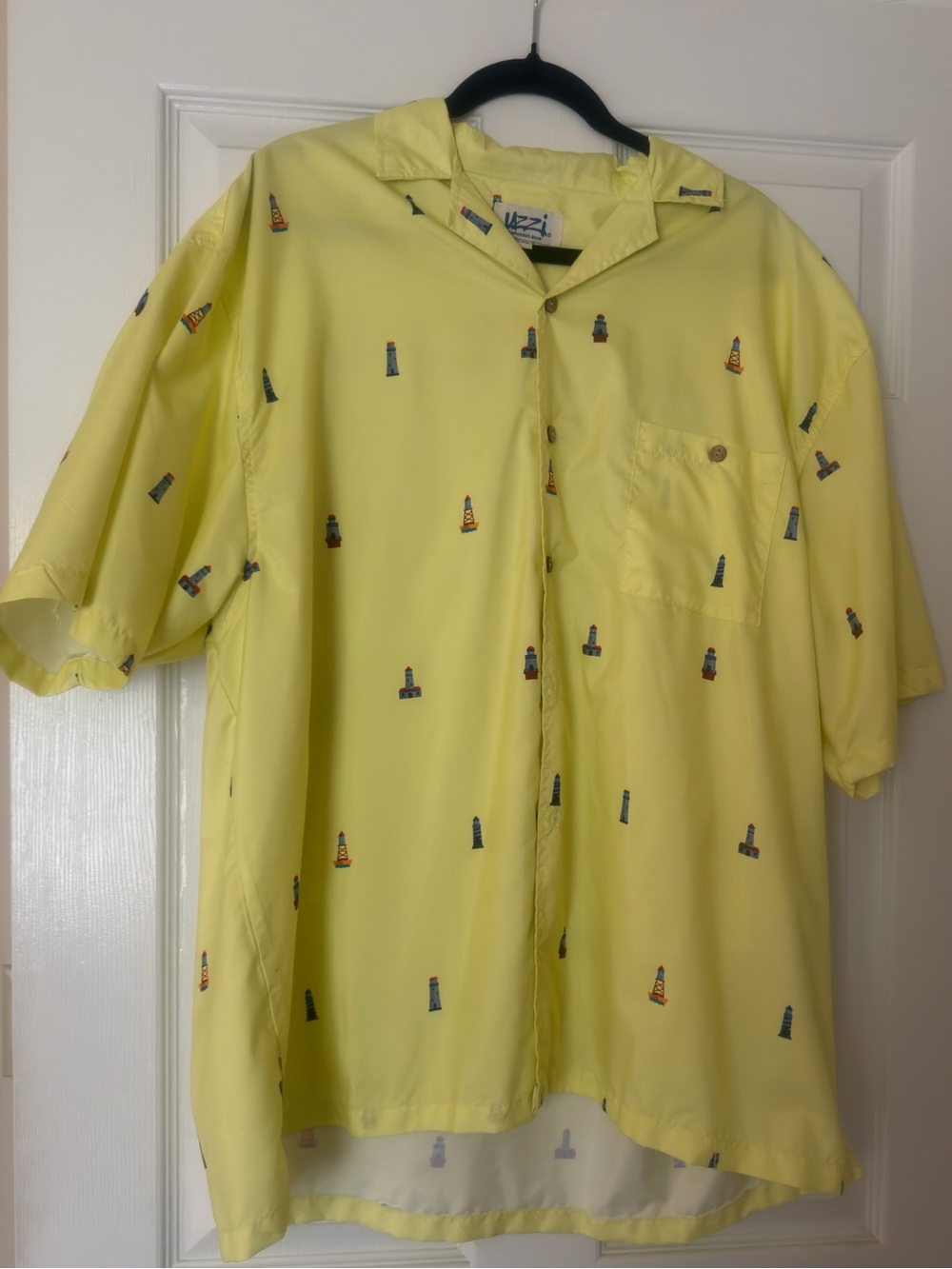 Uzzi Amphibious Gear Men's Size XXL Lighthouse Print Button Up Shirt